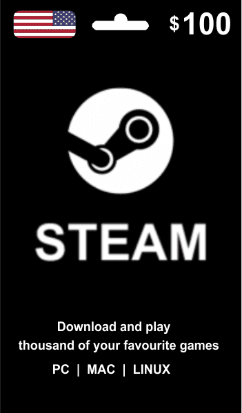 Steam Wallet Code USD100