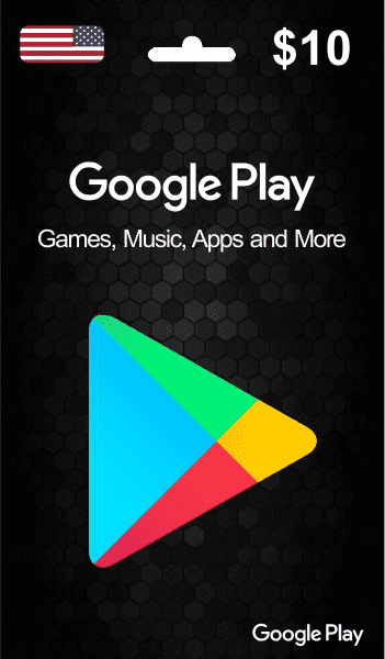 Google Gift Card 10 $ (US)