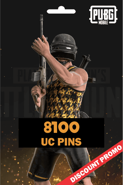 PUBG 8100 UC PINS (GLOBAL)