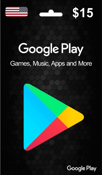 Google Gift Card 15 $ (US)