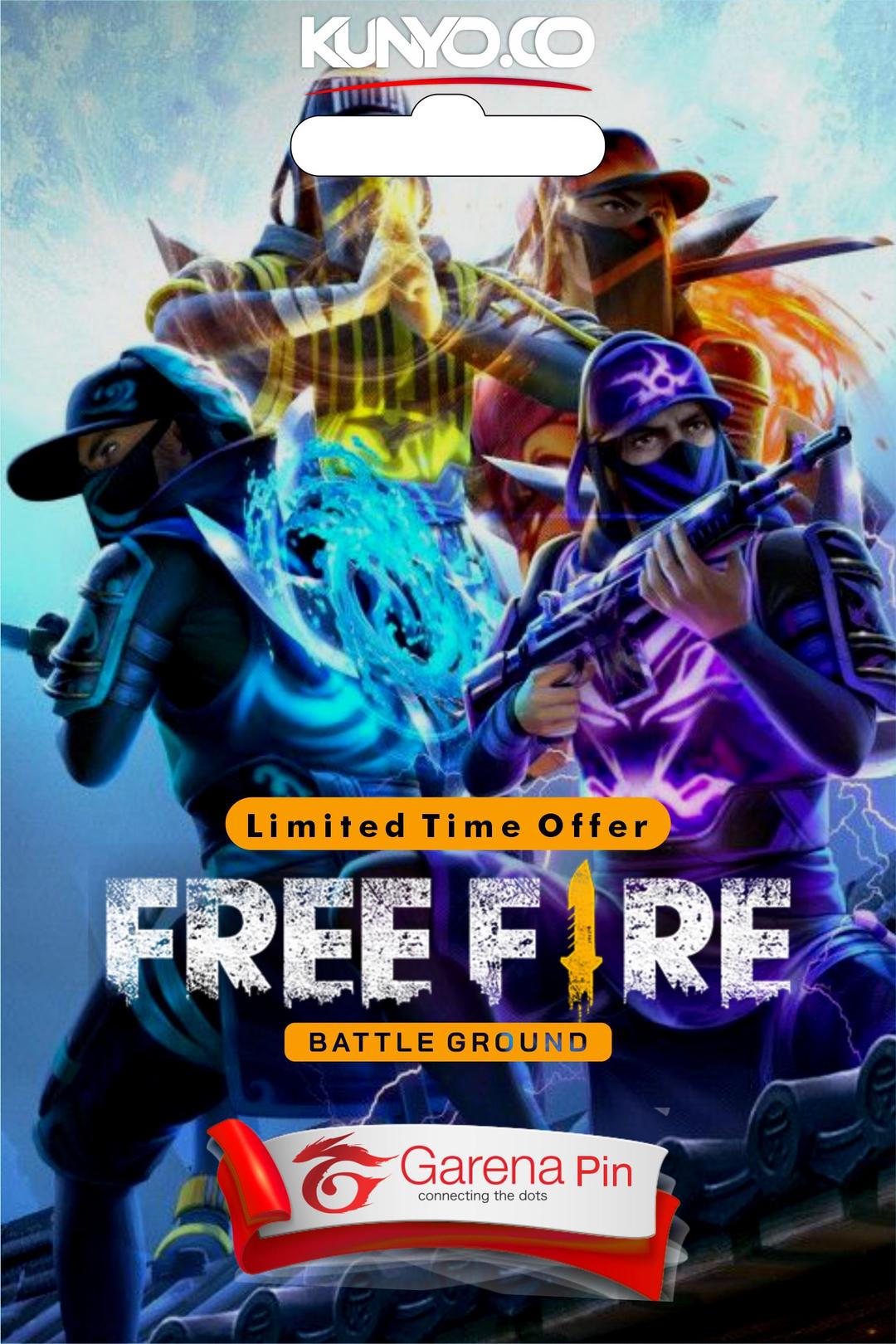 FREE FIRE 100 + 10 DIAMONDS PINS (GARENA)