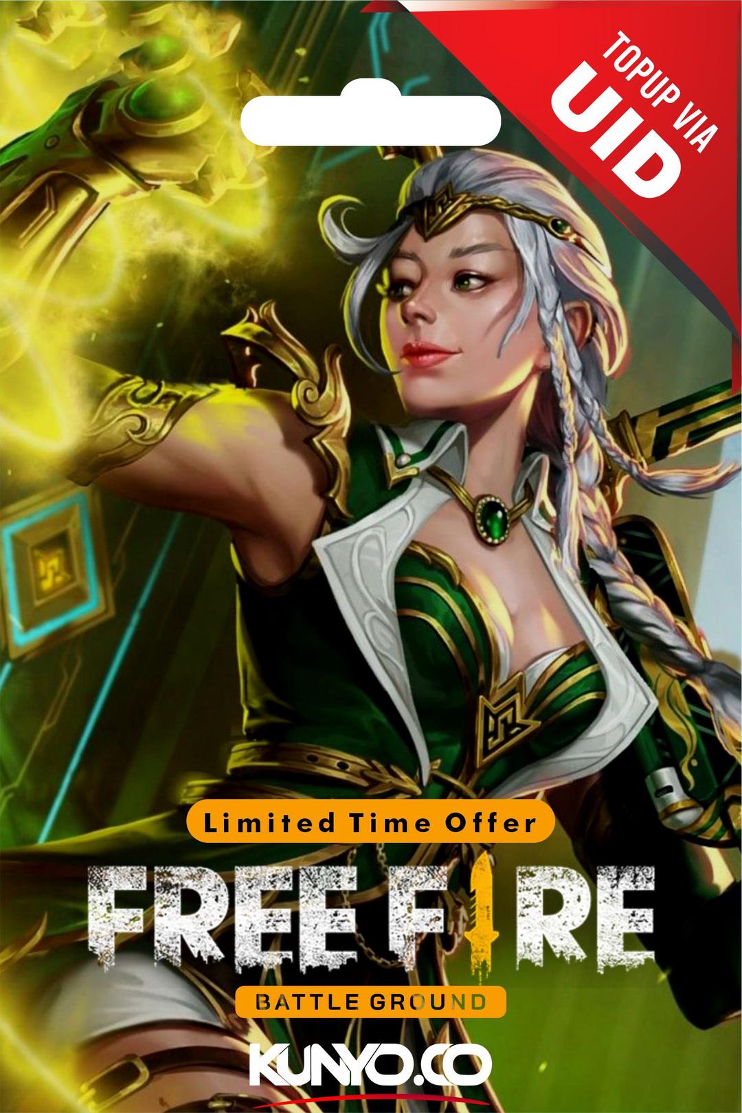 Free Fire Diamond Top Up (Direct) Via UID(No Indian & Indonesian Region)